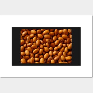 Brown beans Oil paint effect Posters and Art